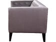 HABITAT ET JARDIN - Canapé droit fixe en velours "Vanessa" - 3 places - Gris clair - vignette