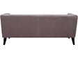 HABITAT ET JARDIN - Canapé droit fixe en velours "Vanessa" - 3 places - Gris clair - vignette