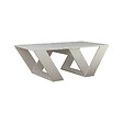 HABITAT ET JARDIN - Table basse en bois "Pipra" - 110 x 60 x 40 cm - Blanc - vignette