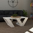 HABITAT ET JARDIN - Table basse en bois "Pipra" - 110 x 60 x 40 cm - Blanc - vignette