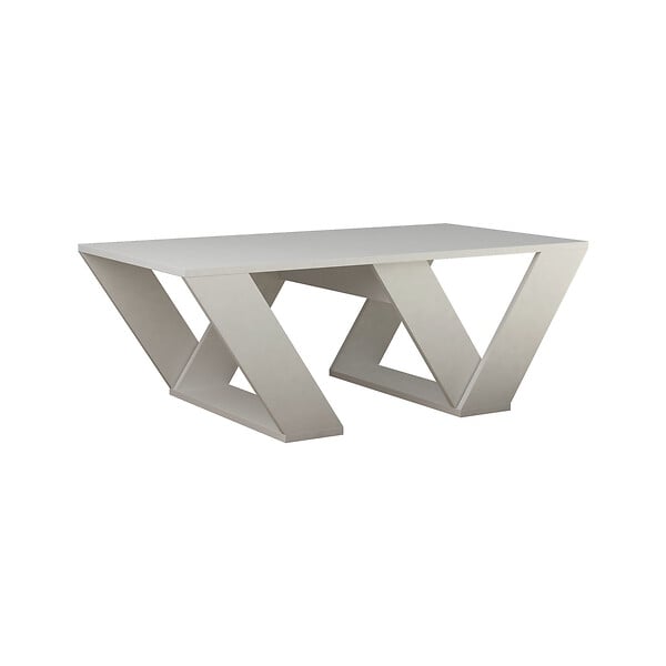 HABITAT ET JARDIN - Table basse en bois "Pipra" - 110 x 60 x 40 cm - Blanc - large