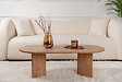 HABITAT ET JARDIN - Table basse en bois "Sable" - 60 x 119 x 40 cm - Pin atlantique - vignette