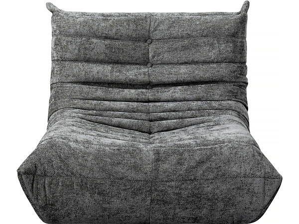 HABITAT ET JARDIN - Lot de 3 chauffeuses pour canapé modulables en tissu texturé "Velasca" - Gris - large