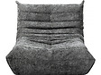 HABITAT ET JARDIN - Lot de 3 chauffeuses pour canapé modulables en tissu texturé "Velasca" - Gris - vignette