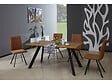HABITAT ET JARDIN - Table repas "Manhattan" Chêne / Noir - 160 x 90 x 75,5 cm - vignette