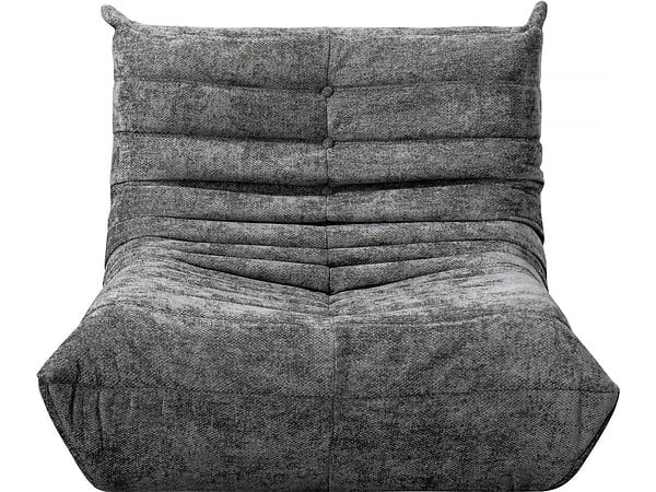 HABITAT ET JARDIN - Lot de 2 chauffeuses pour canapé modulables en tissu texturé "Velasca" - Gris - large