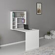 HABITAT ET JARDIN - Bureau en bois "Sedir" - 90 x 59 x 154 cm - Blanc - vignette