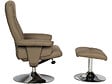 HABITAT ET JARDIN - Fauteuil relax + repose-pieds "Louis" - 1 place - Beige - vignette