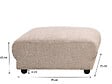 HABITAT ET JARDIN - Ottoman pour canapé modulable "Saint Germain" - Beige - vignette