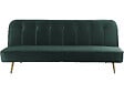 HABITAT ET JARDIN - Canapé Clic Clac velours "James" - 180 x  83 x 75 cm - 3 places - Vert foncé. - vignette
