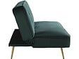 HABITAT ET JARDIN - Canapé Clic Clac velours "James" - 180 x  83 x 75 cm - 3 places - Vert foncé. - vignette