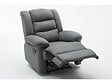 HABITAT ET JARDIN - Fauteuil relax "Buckingham" - 85 x 93 x 100 cm - Gris clair - vignette