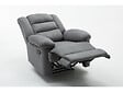 HABITAT ET JARDIN - Fauteuil relax "Buckingham" - 85 x 93 x 100 cm - Gris clair - vignette