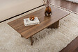 HABITAT ET JARDIN - Table basse en bois "Sabin" - 60 x 119 x 40 cm - Noyer - vignette
