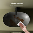 EMKE - EMKE Vasque à Poser en céramique 61,5×36×15,5cm, Lavabo salle de bain Ovale, Lavabo à poser gris foncé - vignette