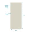 AURLANE - Panneau Mural Finition Aluminium Ivoire 90 x 210 cm - WALL'IT IVOIRE - vignette