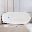 AICA SANITAIRE - Baignoire îlot ovale design acrylique pour salle de bain 170x78x73cm Blanc brillant - vignette