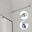 EMKE - EMKE Barre de Support Télescopique 70-120 cm en Acier Inox, pour Paroi de Douche ou Baignoire, Convient Verre 8-10 mm - vignette