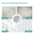 EMKE - EMKE Miroir de Maquillage Lumineux , Grossissement 5x, Fixation par Ventouse, Éclairage LED 6000K pour Salle de Bain, Blanc - vignette