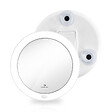 EMKE - EMKE Miroir de Toilette Lumineux, Grossissement 7x, Éclairage LED 6000K, Fixation par Ventouse pour Salle de Bain, Blanc - vignette