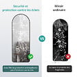 EMKE - Miroir Pleine Longueur EMKE - Cadre Aluminium Noir, 160 x 60 cm, Mural ou sur Pied - vignette
