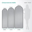 EMKE - Miroir Pleine Longueur EMKE - Cadre Aluminium Noir, 160 x 60 cm, Mural ou sur Pied - vignette