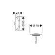 HANSGROHE - Set de finition vidage baignoire Flexaplus noir mat - vignette