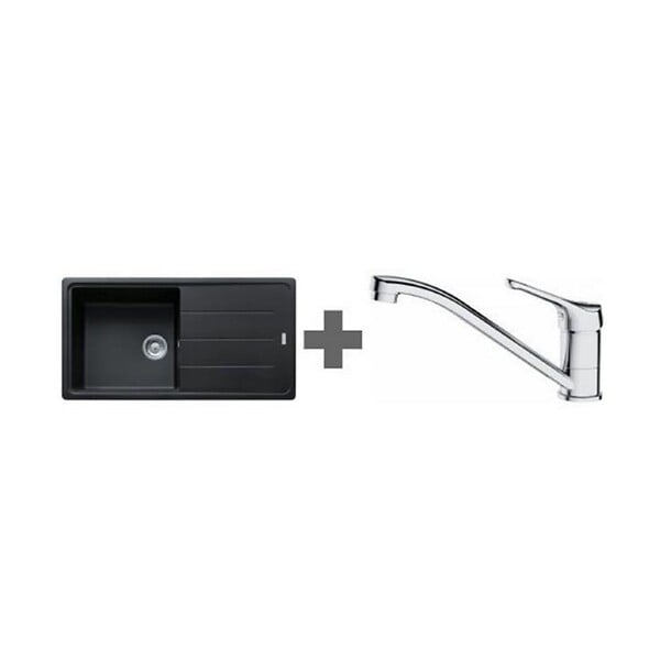 FRANKE - Pack évier + Mitigeur Noir/chrome - 394054 - large