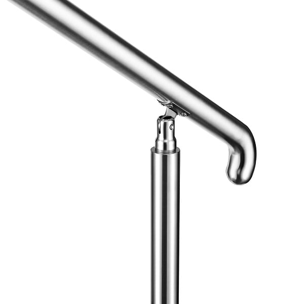 AICA SANITAIRE - Garde-corps rampe escalier en inox 201 2 à 3 marches main courante 108x102.5cm pour jardin entrée reglable angle 0-60° - large