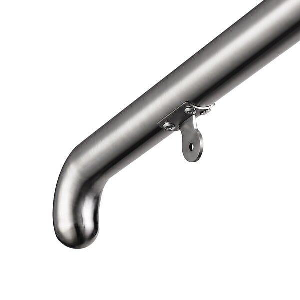 AICA SANITAIRE - Garde-corps rampe escalier en inox 201 2 à 3 marches main courante 108x102.5cm pour jardin entrée reglable angle 0-60° - large