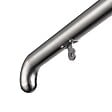 AICA SANITAIRE - Garde-corps rampe escalier en inox 201 2 à 3 marches main courante 108x102.5cm pour jardin entrée reglable angle 0-60° - vignette
