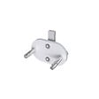 AICA SANITAIRE - Poteau pour garde-corps - Aluminium argenté - 97.9-103.9cm de haut - Avec 5 supports de tubes bien pré-montés - Intérieur & extérieur - Poser latéral - vignette
