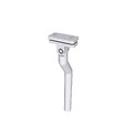 AICA SANITAIRE - Poteau pour garde-corps - 98.4-104.4cm de haut - Aluminium argenté - Avec 5 supports de tubes bien pré-montés - Intérieur et extérieur - Poser à plat - vignette