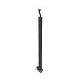 AICA SANITAIRE - Poteau pour garde-corps - Aluminium Noir - 97.9-103.9cm de haut - Avec 5 supports de tubes bien pré-montés - Intérieur et extérieur - Poser latérale - vignette