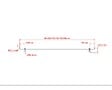 AICA SANITAIRE - Main courante, inox 304, rampe d'escalier ronde 120cm, avec 2 supports muraux, Ø42.4mm, en kit complet, intérieur & extérieur - vignette