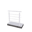 AICA SANITAIRE - Garde-corps - Intérieur et extérieur - Aluminium argenté - Avec 5 traverses et 1 main courante - 100cm - Rampe d'escalier pose à plat - vignette