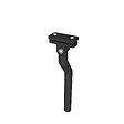 AICA SANITAIRE - Poteau pour garde-corps - 98.4-104.4cm de haut - Aluminium Noir - Avec 5 supports de tubes bien pré-montés - Intérieur et extérieur - Poser à plat - vignette