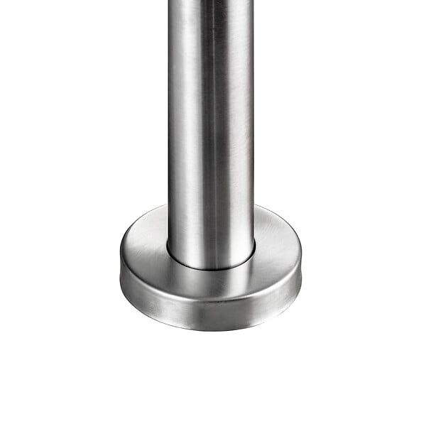 AICA SANITAIRE - Garde-corps 200cm argenté, 1 main courante, 5 traverses, inox 201, intérieur et extérieur, design moderne - kit complet - large