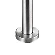AICA SANITAIRE - Garde-corps 200cm argenté, 1 main courante, 5 traverses, inox 201, intérieur et extérieur, design moderne - kit complet - vignette