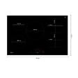 NEFF - plaque de cuisson à induction 80cm 5 foyers 7400w - T58FHW1L0 - vignette