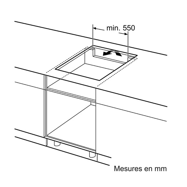 NEFF - plaque de cuisson à induction 80cm 5 foyers 7400w - T58FHW1L0 - large