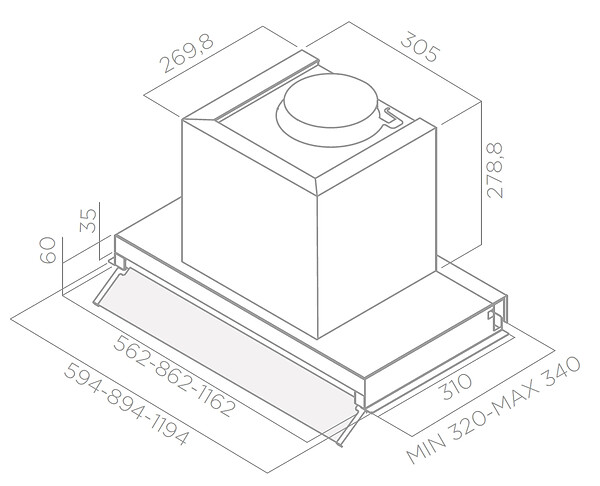 ELICA - Groupe Filtrant 60cm Inox - PRF0114760 - large