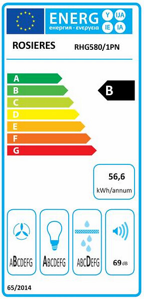 ROSIERES - groupe filtrant 52cm 606.4m3/h noir - rhg580/1pn - large