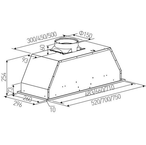 ROSIERES - groupe filtrant 52cm 606m3/h inox - rhg580/1in - large