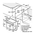 BOSCH - Four Intégrable Multifonction 71l 60cm Ecoclean Hydrolyse - HBA534BS3 - vignette
