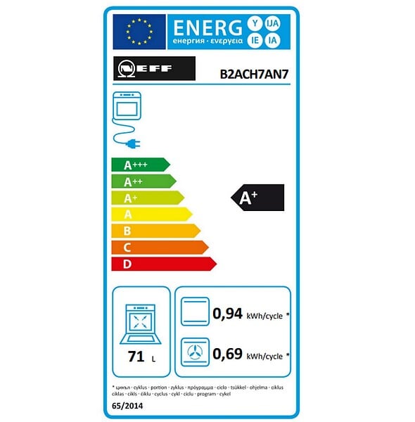 NEFF - Four Intégrable Multifonction 71l 60cm Pyrolyse - B2ACH7AN7 - large