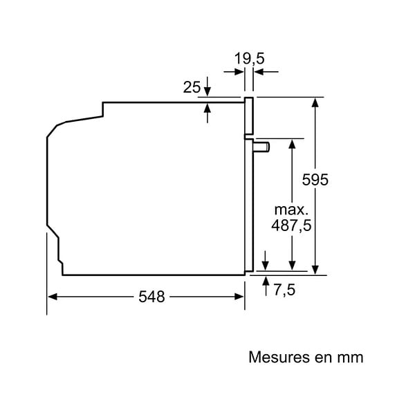 SIEMENS - Four Intégrable Multifonction 71l 60cm Pyrolyse Noir - HB578HBS7 - large