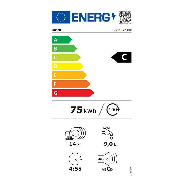 BOSCH - Lave-vaisselle 60cm 14 Couverts 42db Tout Intégrable - SBH4HVX14E - large