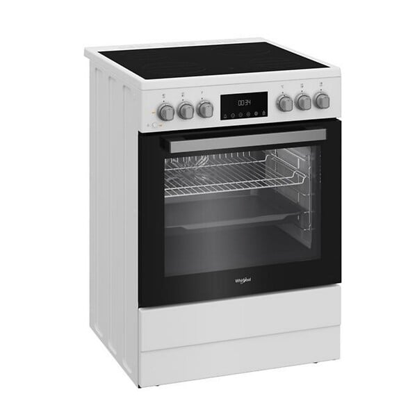WHIRLPOOL - Cuisinière Vitrocéramique 72l 4 Feux Blanc - W6V8LCSW - large