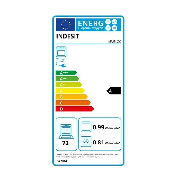 INDESIT - Cuisinière Vitrocéramique 72l 3 Feux - I6V5LCX - large